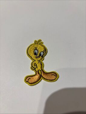 Tweety Bird Yellow Embroidered Iron-On Patch